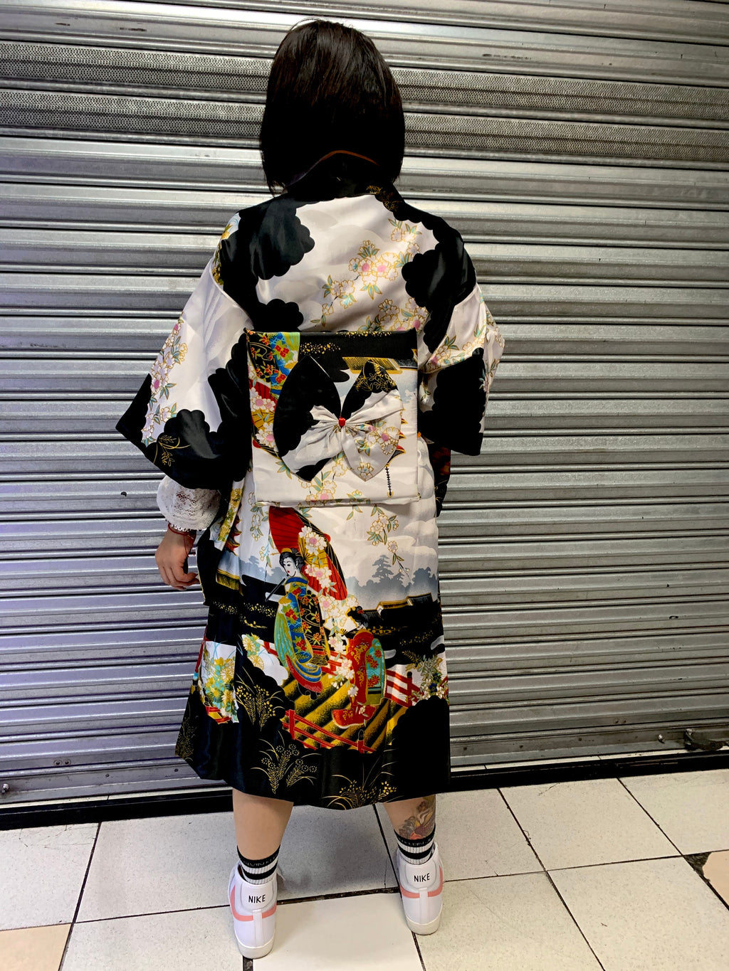 Kimono Geisha Negro