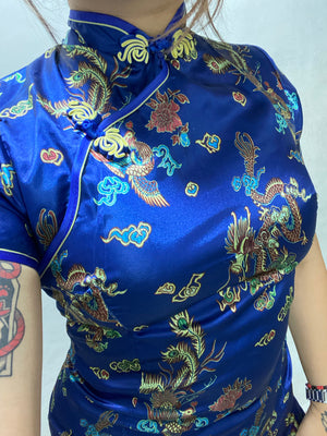 Qipao tela sencilla