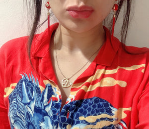 Aretes de globitos chinos