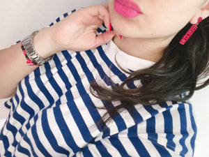 Aretes letras chinas