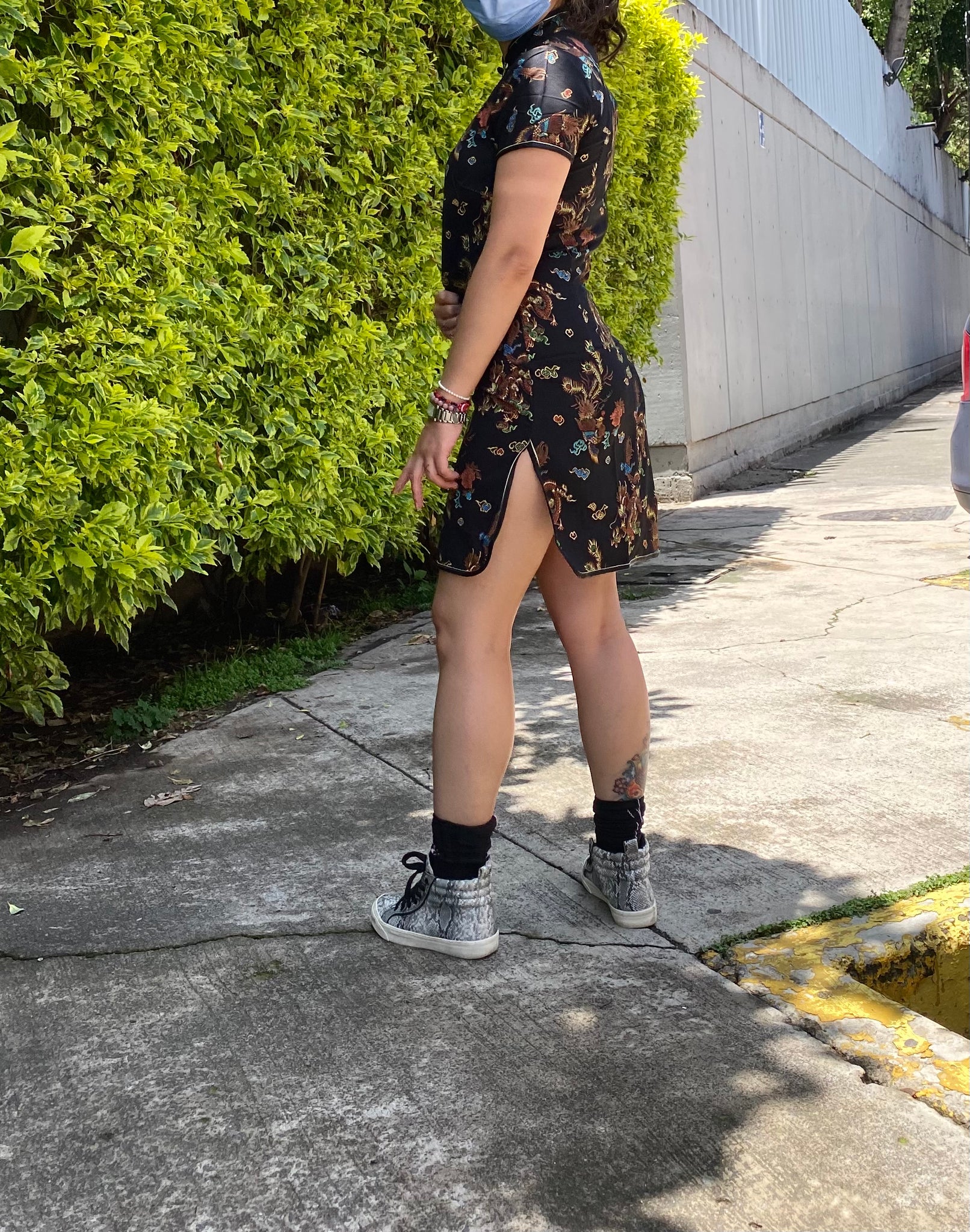 Qipao tela sencilla
