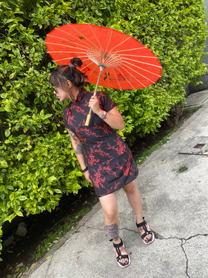 Qipao tela sencilla