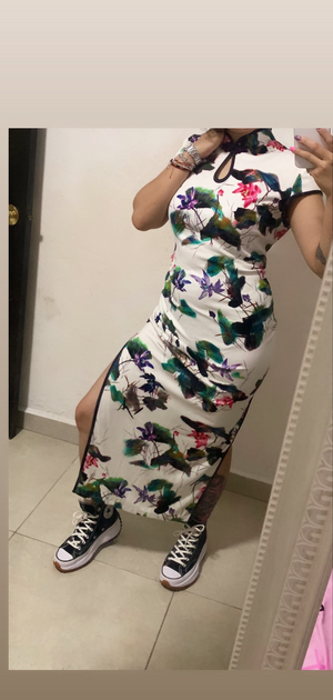 Qipao largo tela extra soft